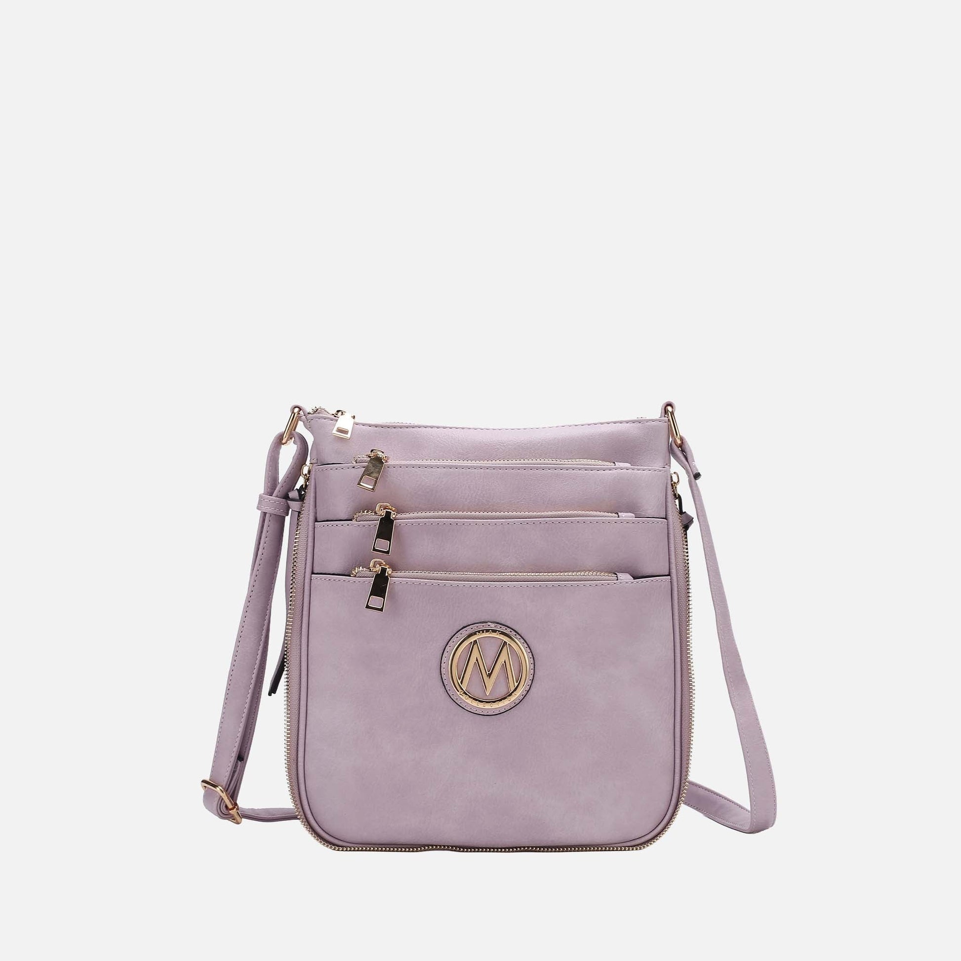 Mkf Collection by Mia K. - Salome Expandable Crossbody Bag in Pewter view 15 - Mkf Collection Crossbody Bags