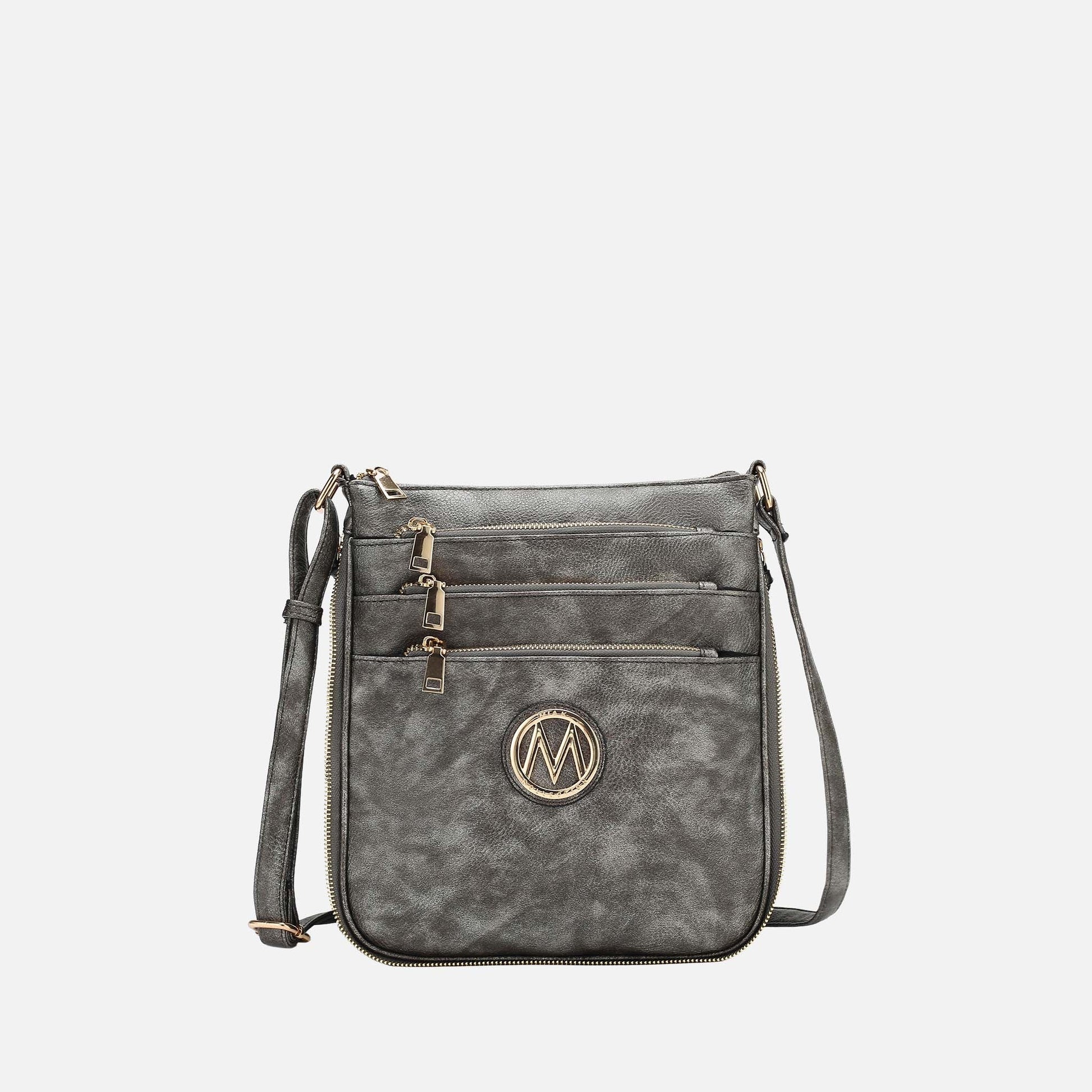 Mkf Collection by Mia K. - Salome Expandable Crossbody Bag in Taupe view 16 - Mkf Collection Crossbody Bags
