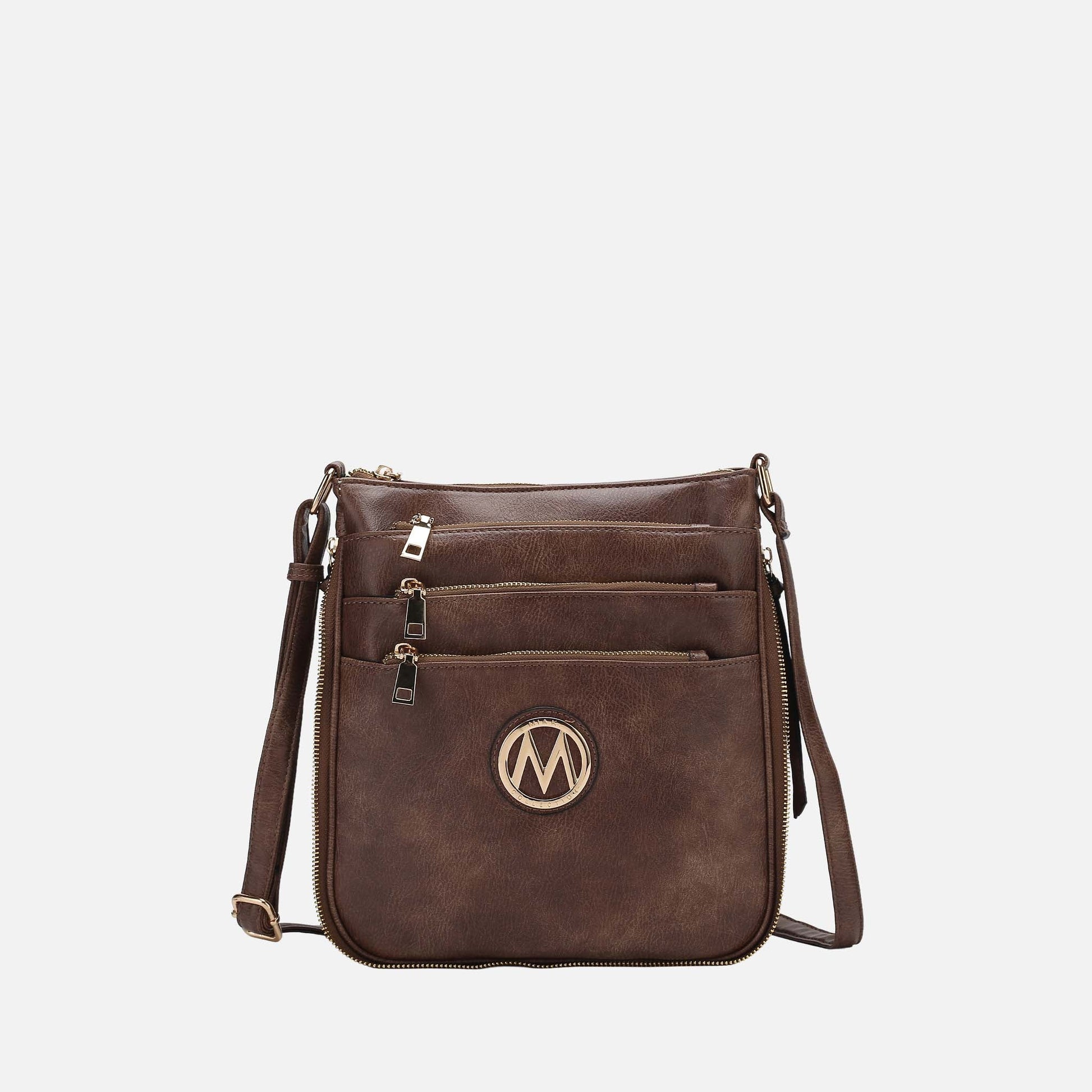 Mkf Collection by Mia K. - Salome Expandable Crossbody Bag in Coral view 7 - Mkf Collection Crossbody Bags