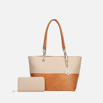 Mkf Collection by Mia K. - Sasha Signature Tote Bag in Red view 10 - Mkf Collection Bags