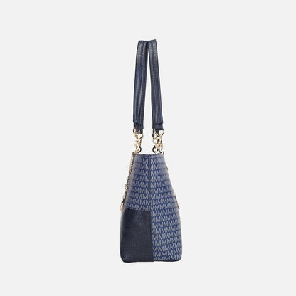 Mkf Collection by Mia K. - Sasha Signature Tote Bag in Dark Purple view 5 - Mkf Collection Bags
