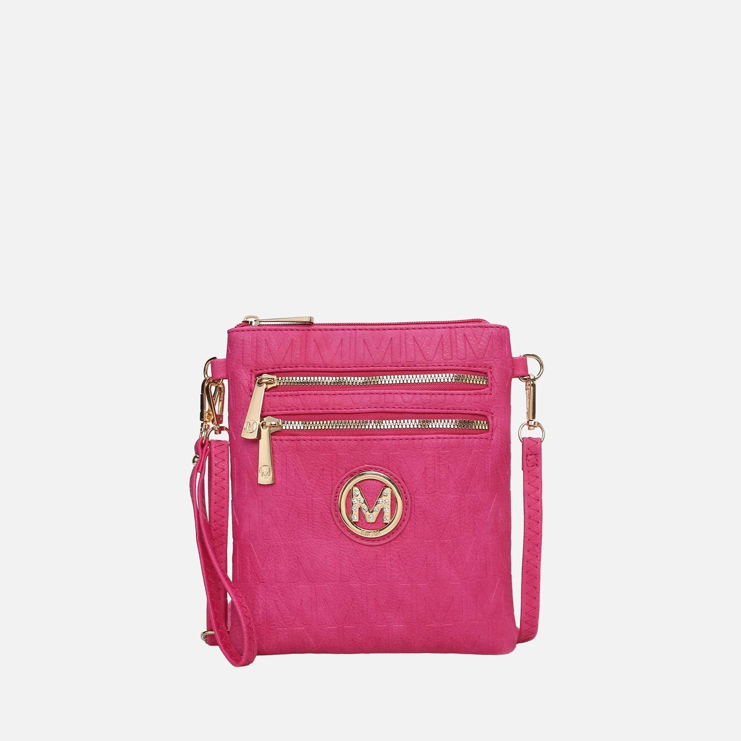 Mkf Collection by Mia K. - Scarlett Signature Crossbody Bag in Beige - Mkf Collection Crossbody Bags