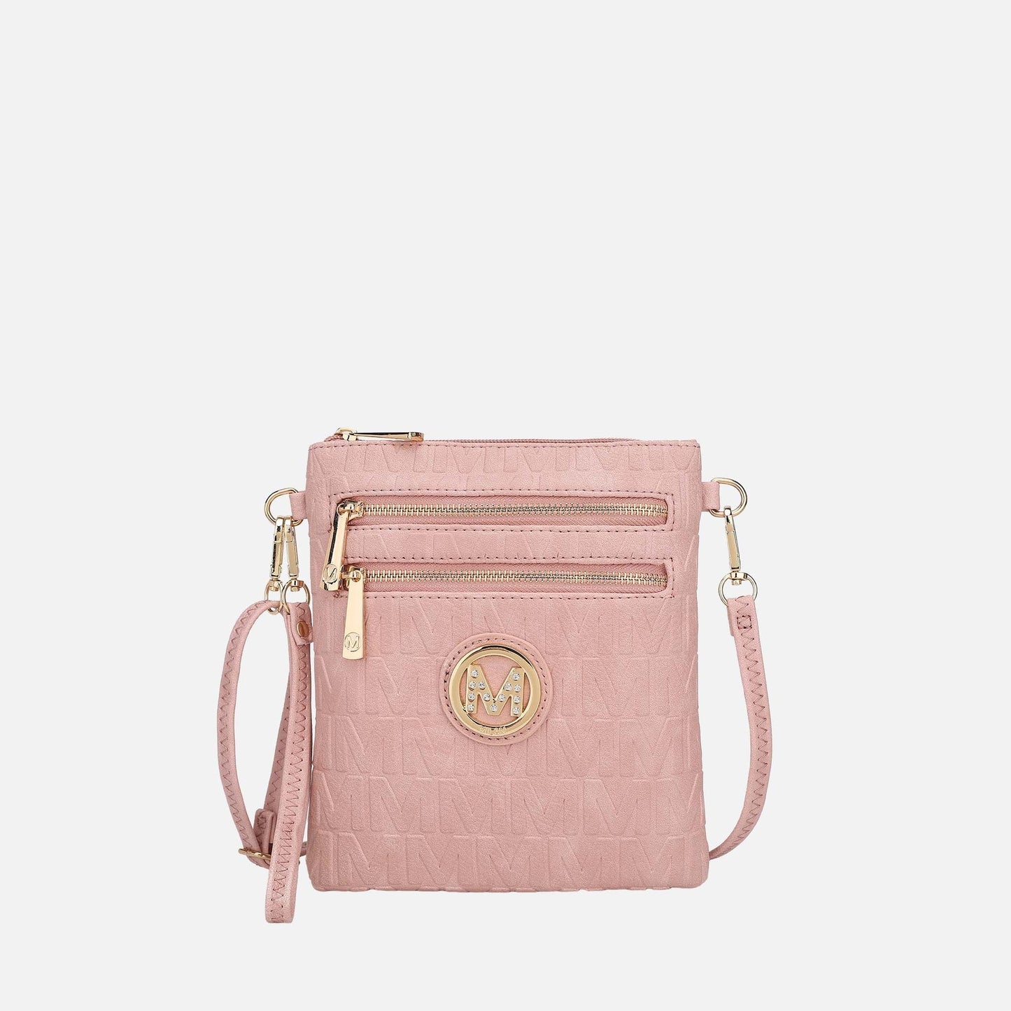 Mkf Collection by Mia K. - Scarlett Signature Crossbody Bag in Chocolate view 5 - Mkf Collection Crossbody Bags