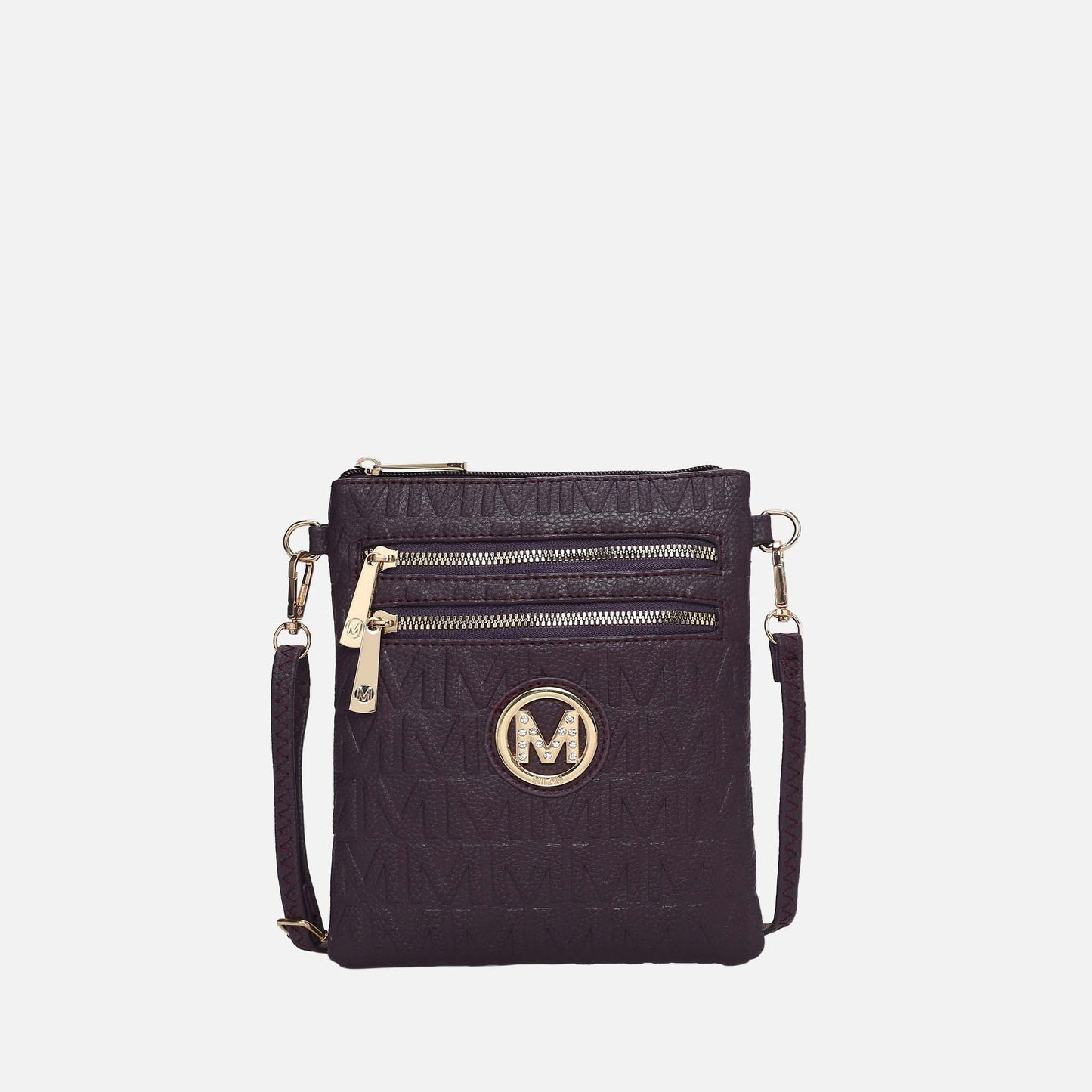 Mkf Collection by Mia K. - Scarlett Signature Crossbody Bag in Mustard view 6 - Mkf Collection Crossbody Bags