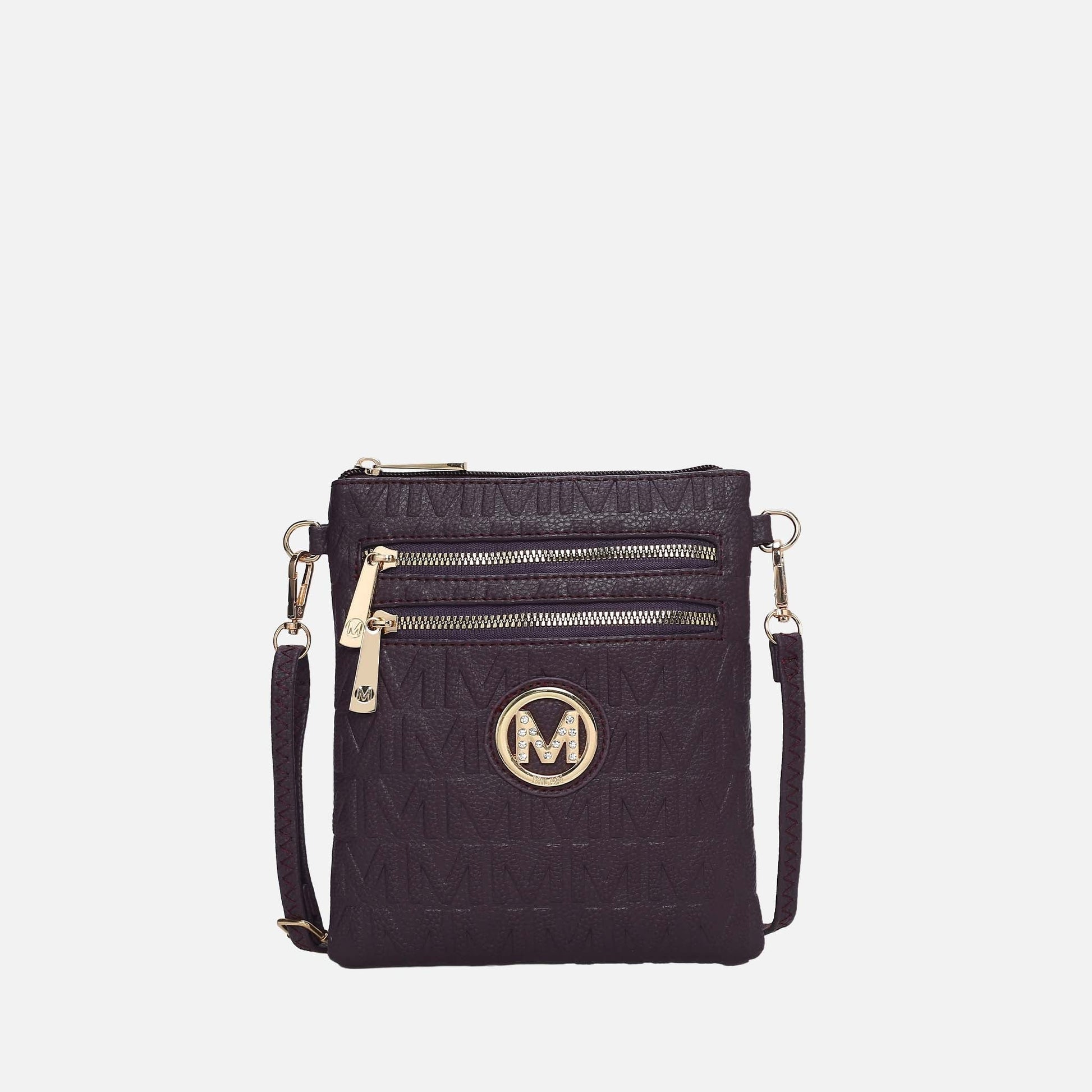 Mkf Collection by Mia K. - Scarlett Signature Crossbody Bag in Mustard view 6 - Mkf Collection Crossbody Bags