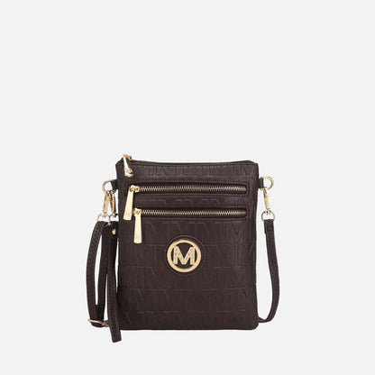 Mkf Collection by Mia K. - Scarlett Signature Crossbody Bag in Pewter view 8 - Mkf Collection Crossbody Bags