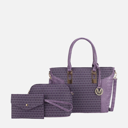 Mkf Collection by Mia K. - Shonda Signature Tote Bag and Set in Wine view 10 - Mkf Collection Bags (one-piece)