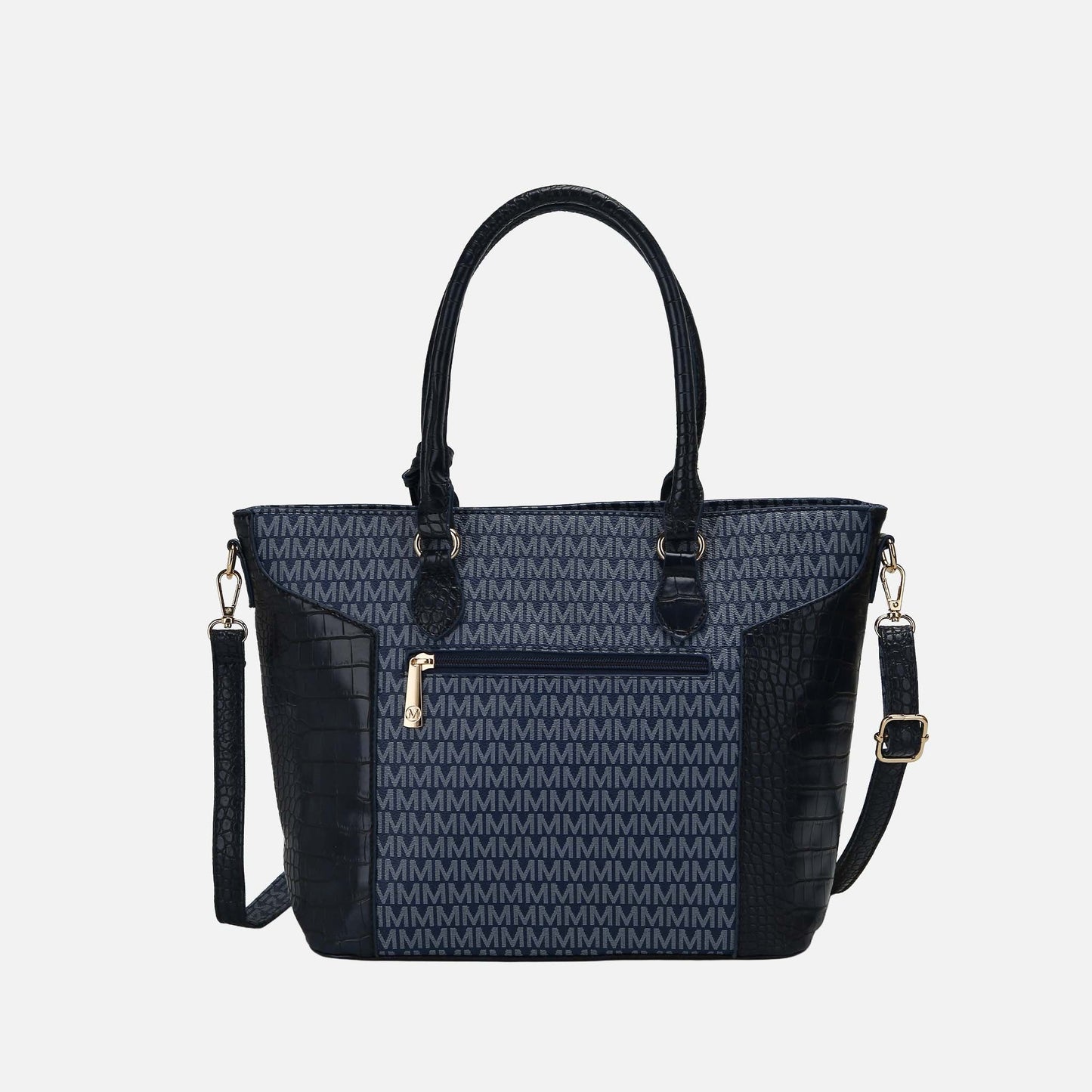 Mkf Collection by Mia K. - Shonda Signature Tote Bag and Set in Brown view 3 - Mkf Collection Bags (one-piece)