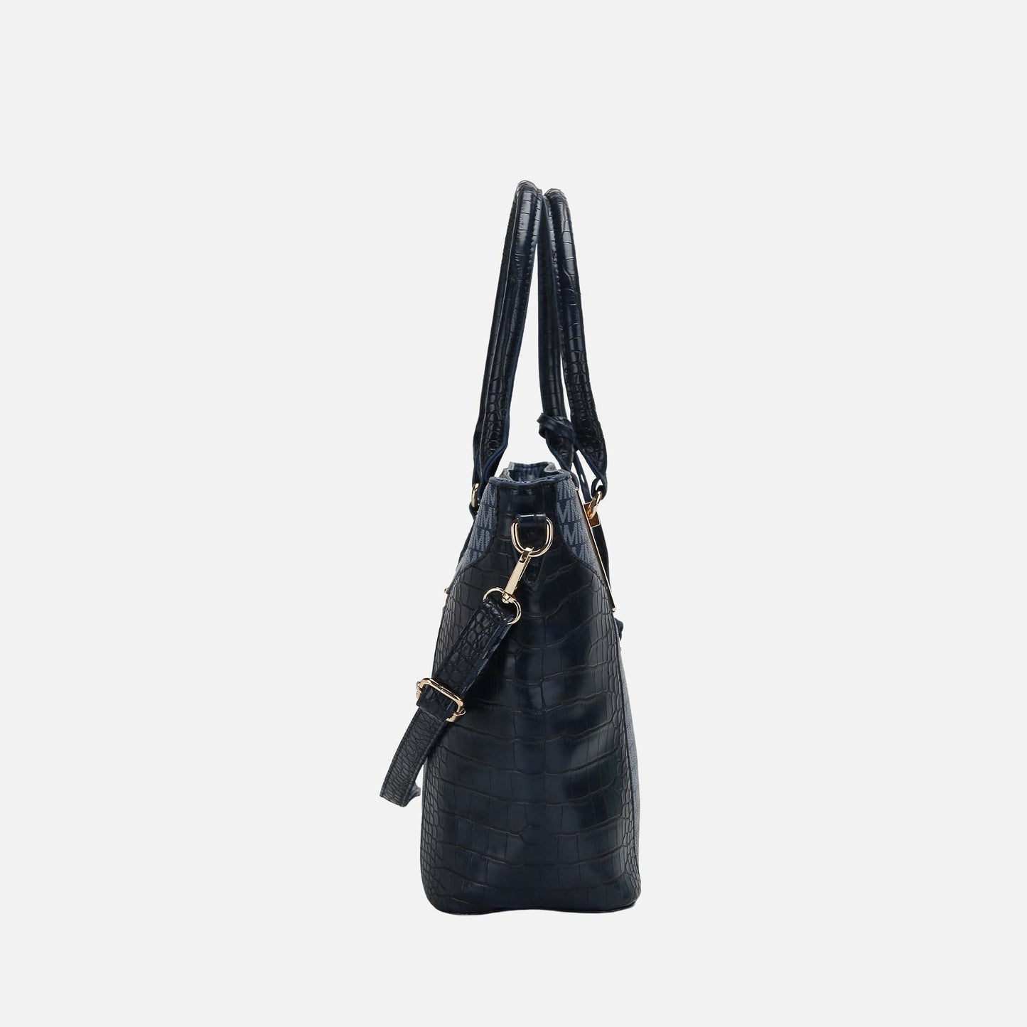 Mkf Collection by Mia K. - Shonda Signature Tote Bag and Set in Burgundy view 4 - Mkf Collection Bags (one-piece)