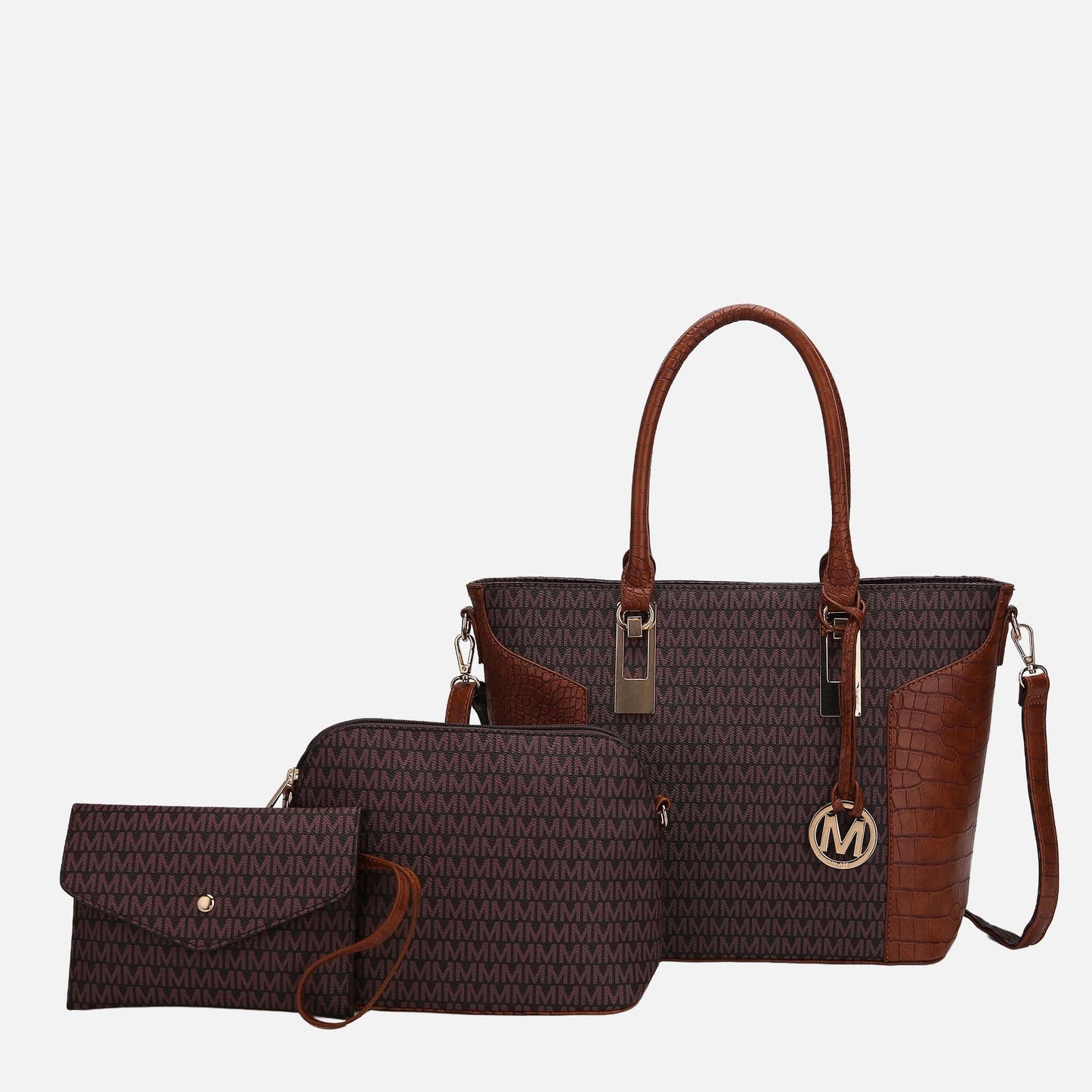 Mkf Collection by Mia K. - Shonda Signature Tote Bag and Set in Indigo view 5 - Mkf Collection Bags (one-piece)
