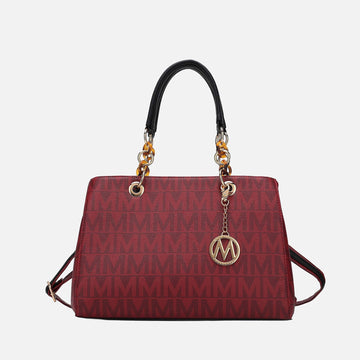 Mkf Collection by Mia K. - Sirna Signature Tote Bag in Black view 2 - Mkf Collection Bags