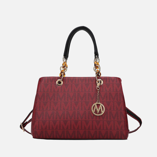 Mkf Collection by Mia K. - Sirna Signature Tote Bag in Black view 2 - Mkf Collection Bags