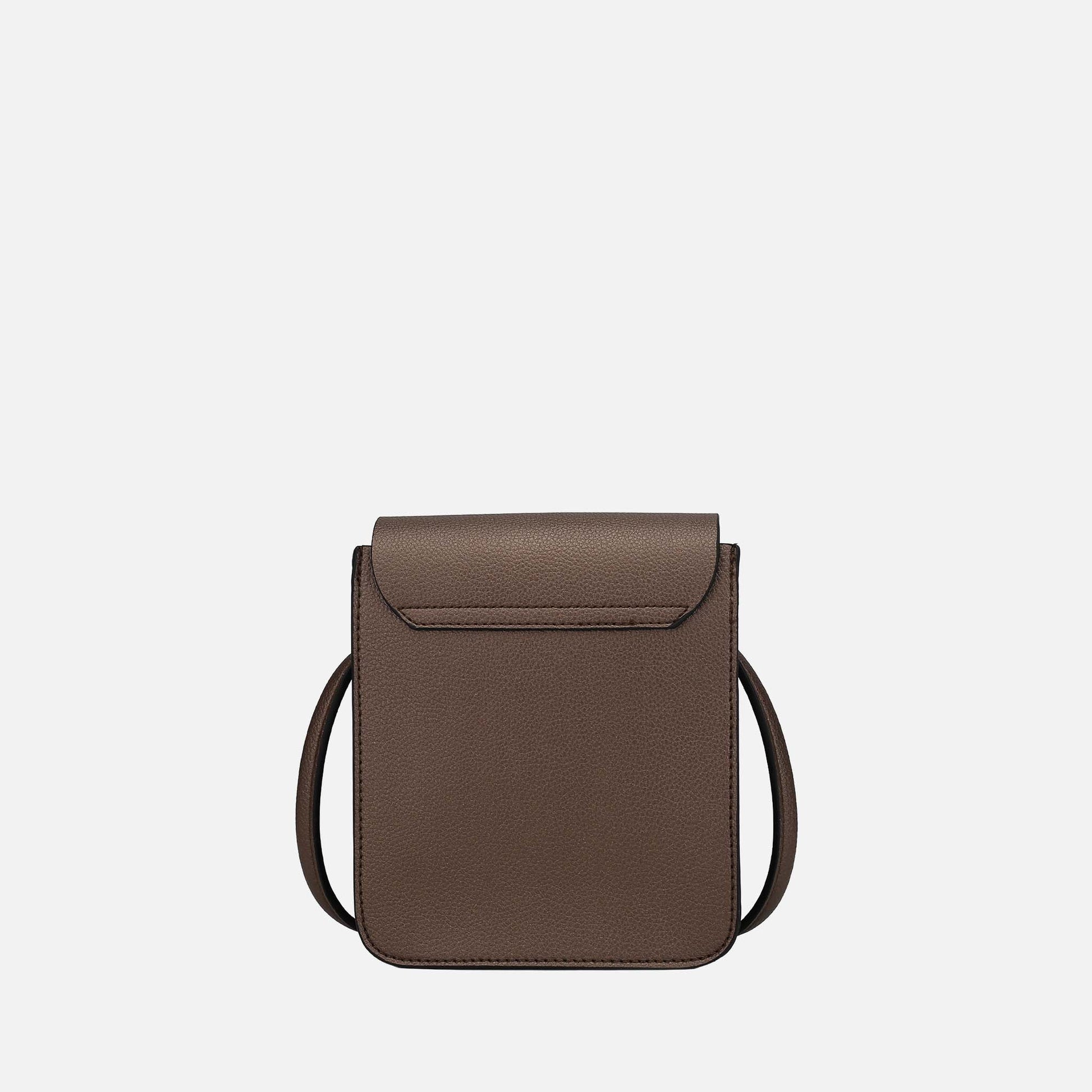 Mkf Collection by Mia K. - Skylar Crossbody Bag in Chocolate view 3 - Mkf Collection Crossbody Bags