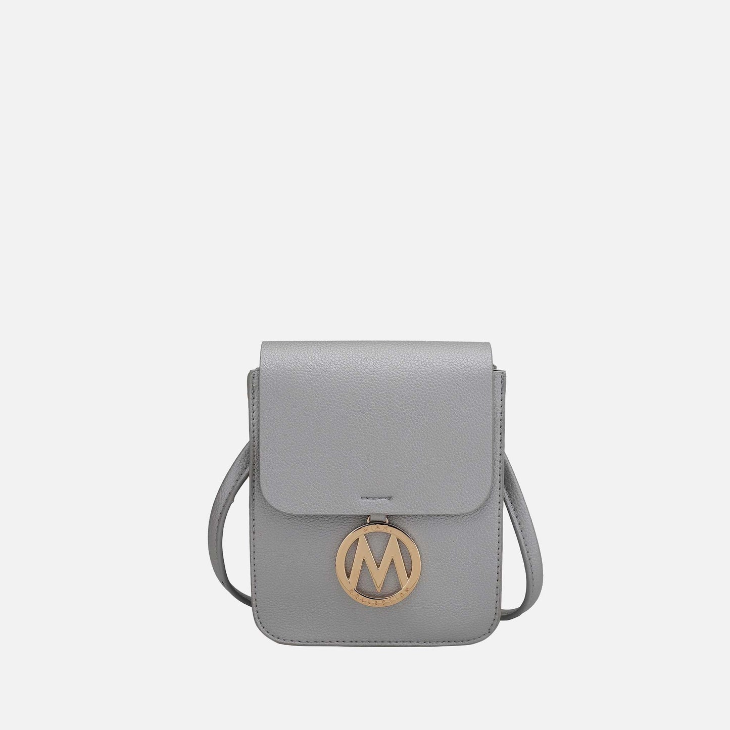 Mkf Collection by Mia K. - Skylar Crossbody Bag in Grey view 9 - Mkf Collection Crossbody Bags