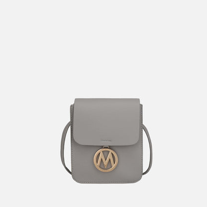 Mkf Collection by Mia K. - Skylar Crossbody Bag in Silver view 14 - Mkf Collection Crossbody Bags