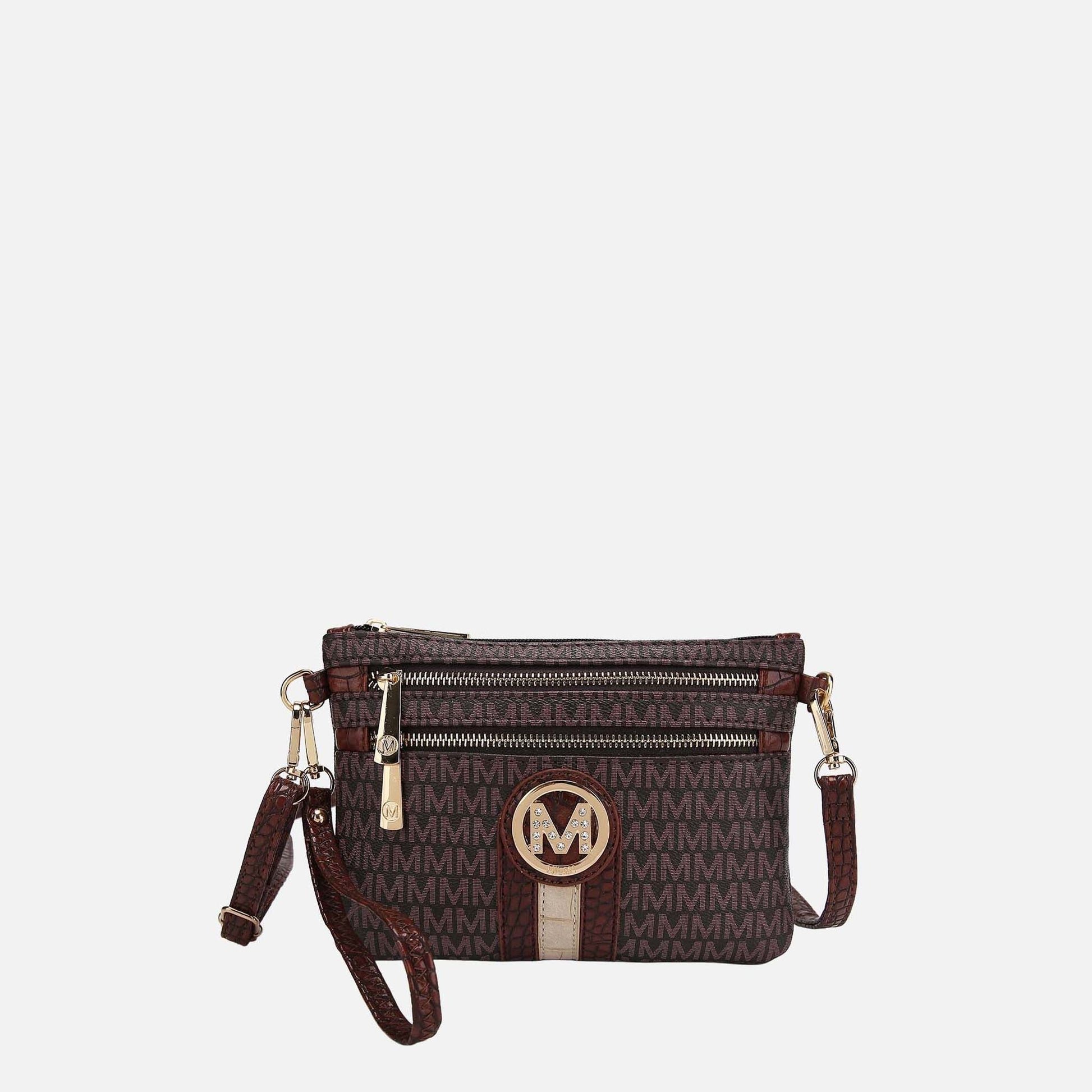 Mkf Collection by Mia K. - Tarren Signature Crossbody Bag in Black - Mkf Collection Crossbody Bags