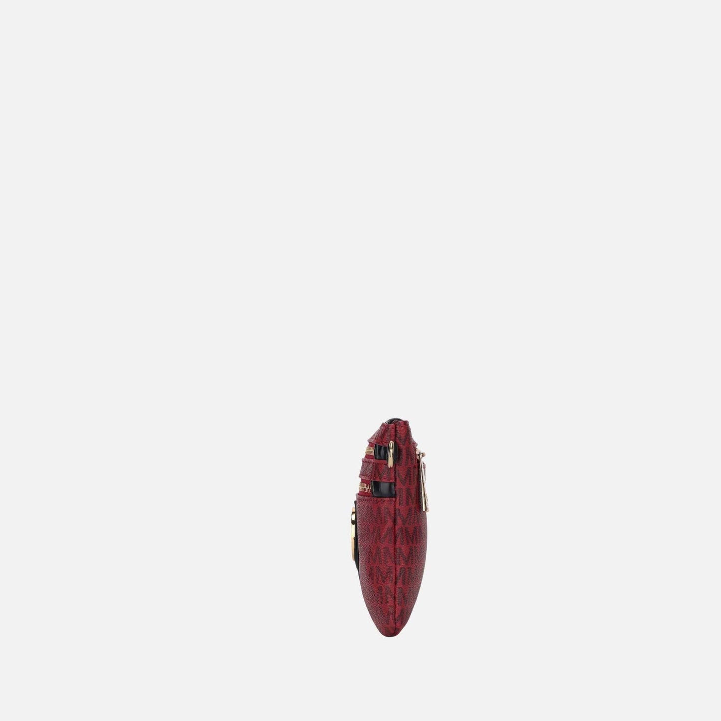 Mkf Collection by Mia K. - Tarren Signature Crossbody Bag in Burgundy view 4 - Mkf Collection Crossbody Bags