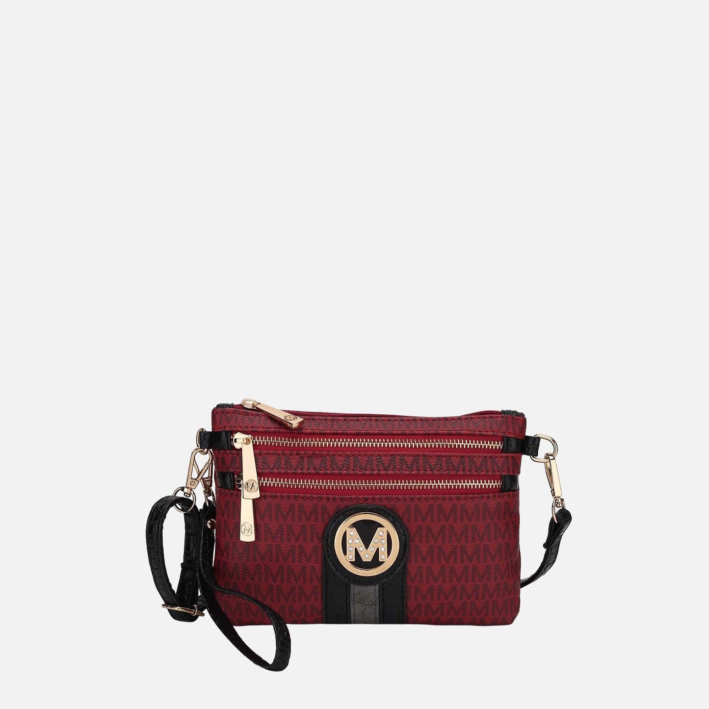 Mkf Collection by Mia K. - Tarren Signature Crossbody Bag in Fuschia Rose view 6 - Mkf Collection Crossbody Bags