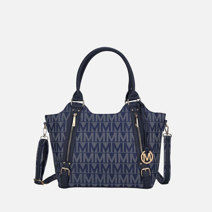 Mkf Collection by Mia K. - Thania Signature Tote Bag in Fuchsia view 10 - Mkf Collection Bags