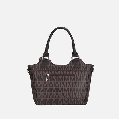 Mkf Collection by Mia K. - Thania Signature Tote Bag in Burgundy view 3 - Mkf Collection Bags