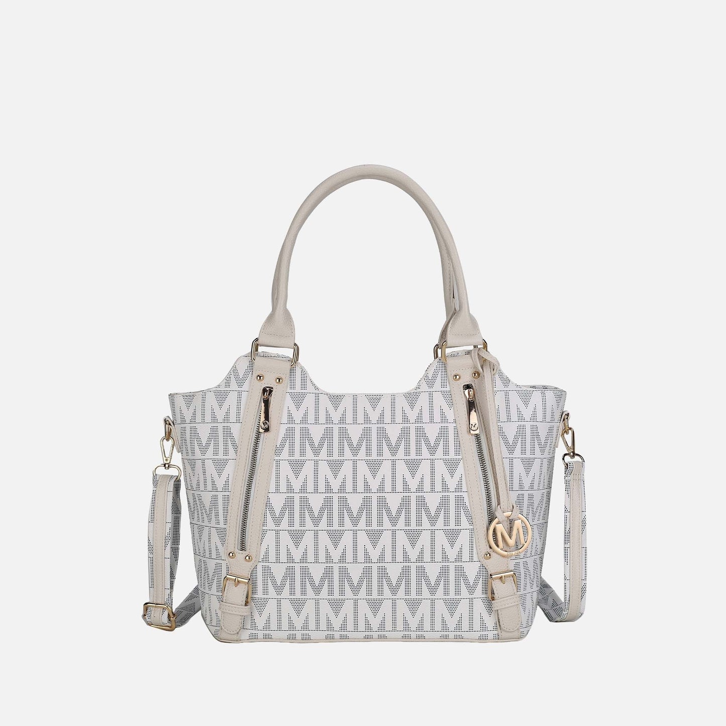 Mkf Collection by Mia K. - Thania Signature Tote Bag in Midnight Blue view 6 - Mkf Collection Bags