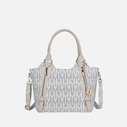 Mkf Collection by Mia K. - Thania Signature Tote Bag in Midnight Blue view 6 - Mkf Collection Bags