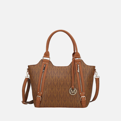 Mkf Collection by Mia K. - Thania Signature Tote Bag in Red view 7 - Mkf Collection Bags