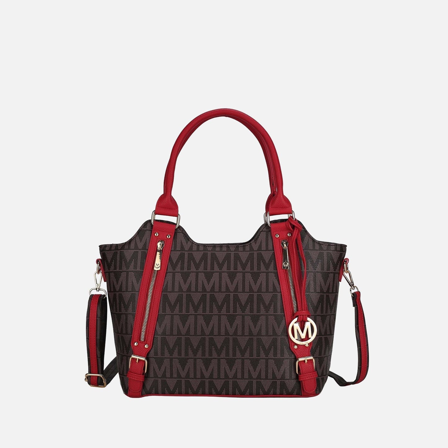 Mkf Collection by Mia K. - Thania Signature Tote Bag in White view 8 - Mkf Collection Bags