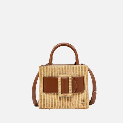 Mkf Collection by Mia K. - Tilly Mini Tote Handbag in Taupe view 7 - Mkf Collection Bags