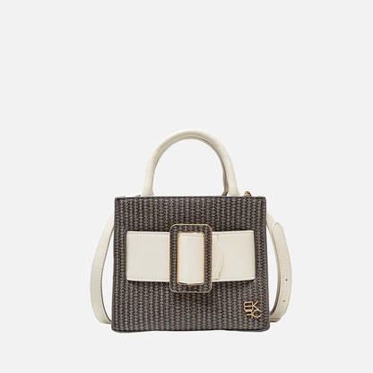Mkf Collection by Mia K. - Tilly Mini Tote Handbag in Natural Brown view 9 - Mkf Collection Bags