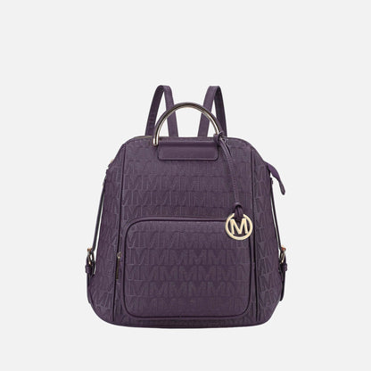 Mkf Collection by Mia K. - Torra Signature Backpack Handbag in Taupe view 12 - Mkf Collection Bags