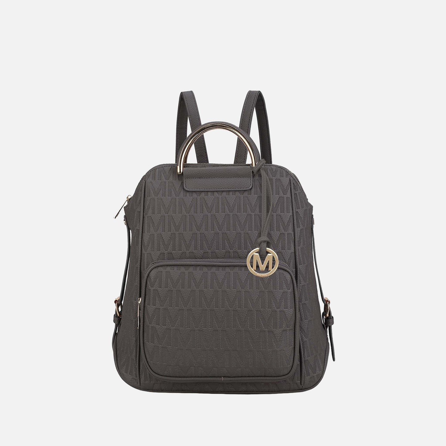 Mkf Collection by Mia K. - Torra Signature Backpack Handbag in Fuchsia view 14 - Mkf Collection Bags