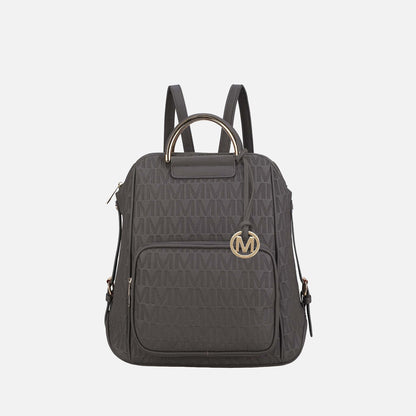 Mkf Collection by Mia K. - Torra Signature Backpack Handbag in Fuchsia view 14 - Mkf Collection Bags