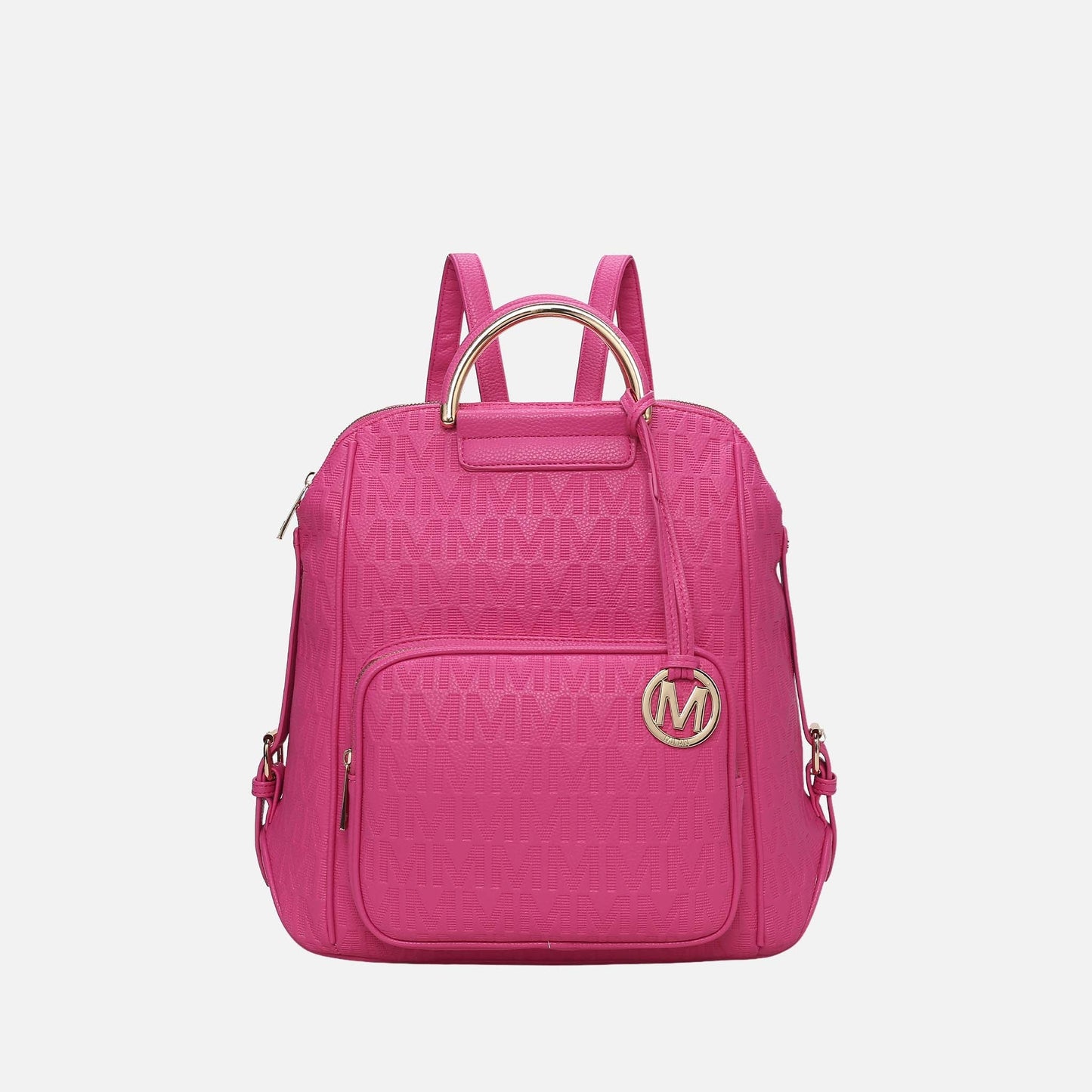 Mkf Collection by Mia K. - Torra Signature Backpack Handbag in Denim Blue view 15 - Mkf Collection Bags