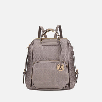 Mkf Collection by Mia K. - Torra Signature Backpack Handbag in Mustard view 4 - Mkf Collection Bags
