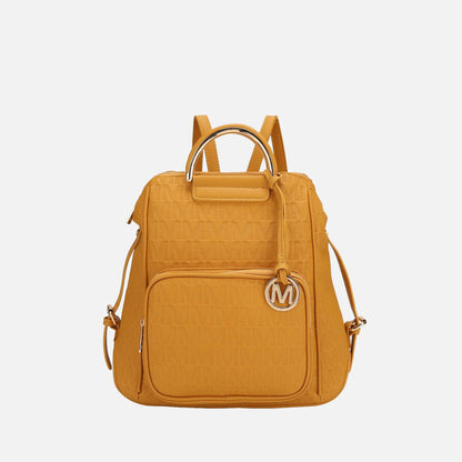 Mkf Collection by Mia K. - Torra Signature Backpack Handbag in Tan view 6 - Mkf Collection Bags