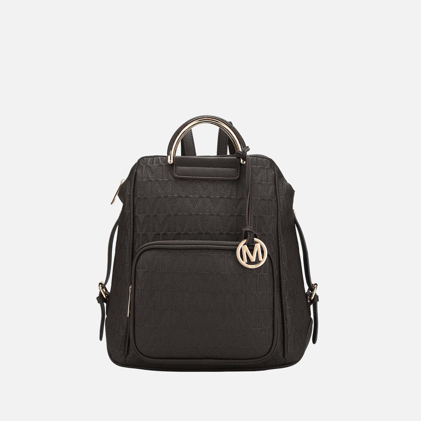 Mkf Collection by Mia K. - Torra Signature Backpack Handbag in Red view 7 - Mkf Collection Bags