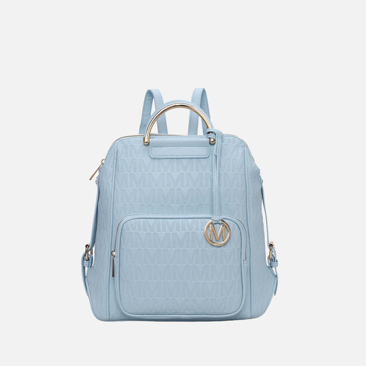 Mkf Collection by Mia K. - Torra Signature Backpack in Beige - Mkf Collection Bags