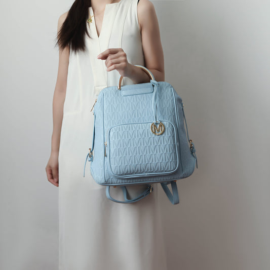 Mkf Collection by Mia K. - Torra Signature Backpack in Black view 2 - Mkf Collection Bags