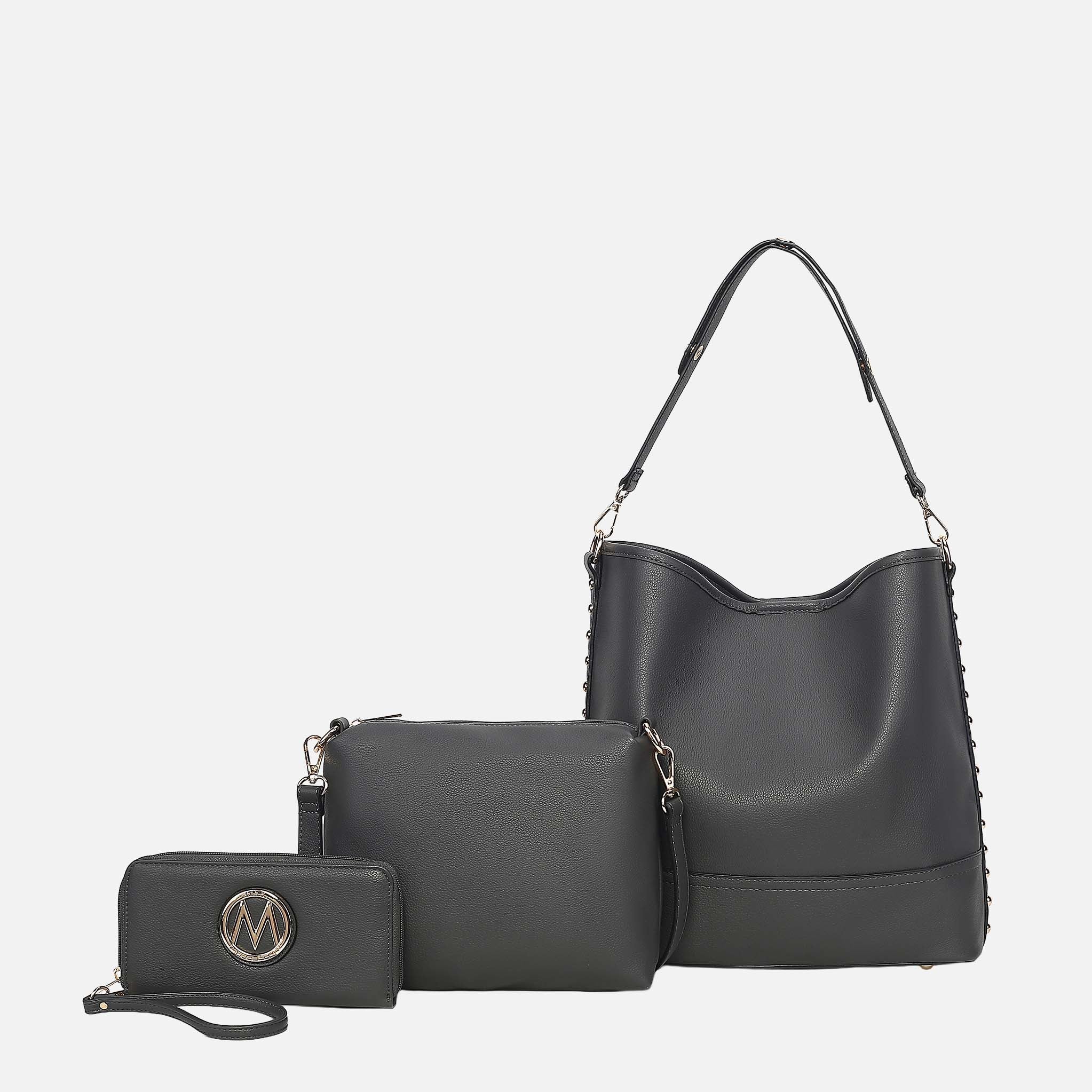 Mkf Collection by Mia K. - Ultimate Shoulder Bag and Set Taupe view 16 (bag) - mkf collection bags, mkf - shop at us.meeeshop