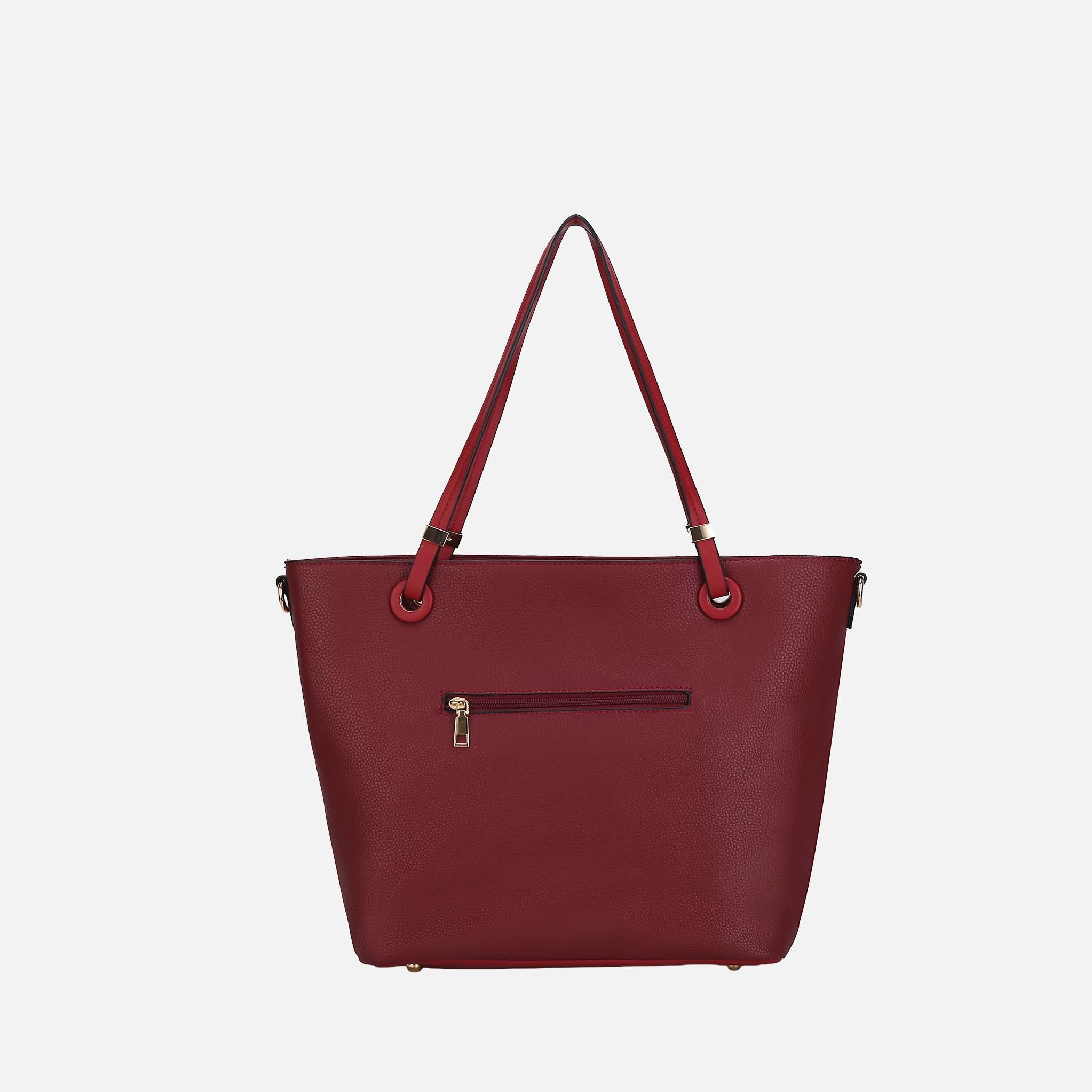 Mkf Collection by Mia K. - Vallie Tote Bag and Wallet Set Blush view 3 (bag) - mkf collection tote bag, - shop at us.meeeshop