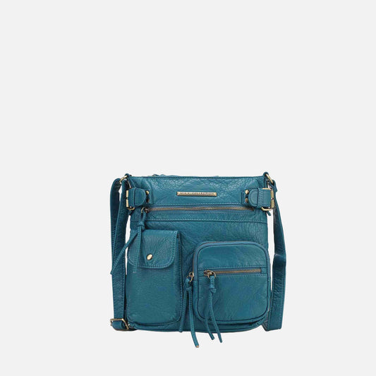 Mkf Collection by Mia K. - Vintage Stiella Crossbody Bag in Black