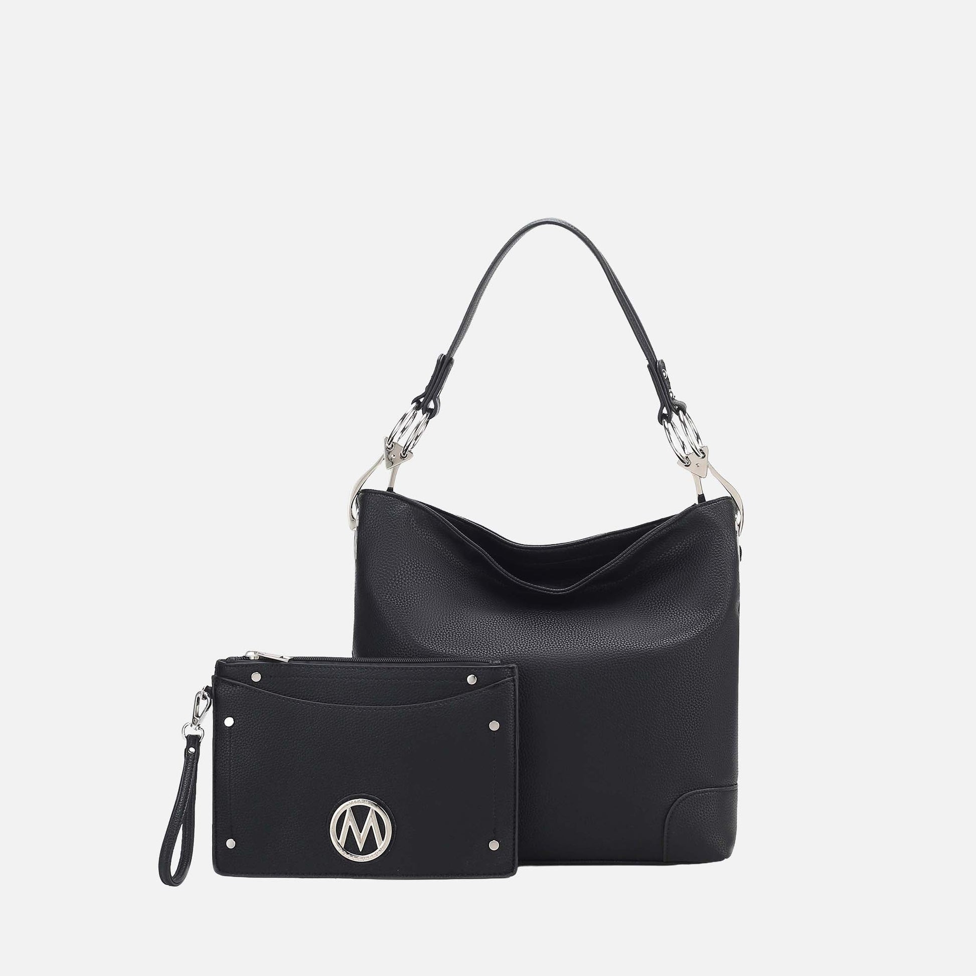 Mkf Collection by Mia K. - Viviana Hobo Bag and Wristlet Set in Red view 13 - Mkf Collection Bags (one-piece)