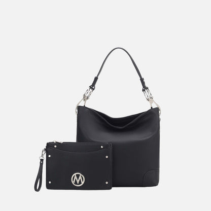 Mkf Collection by Mia K. - Viviana Hobo Bag and Wristlet Set in Red view 13 - Mkf Collection Bags (one-piece)