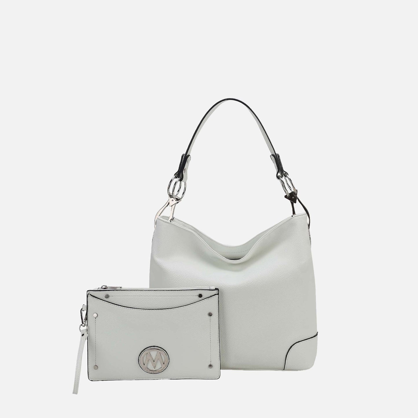 Mkf Collection by Mia K. - Viviana Hobo Bag and Wristlet Set in Navy view 14 - Mkf Collection Bags (one-piece)