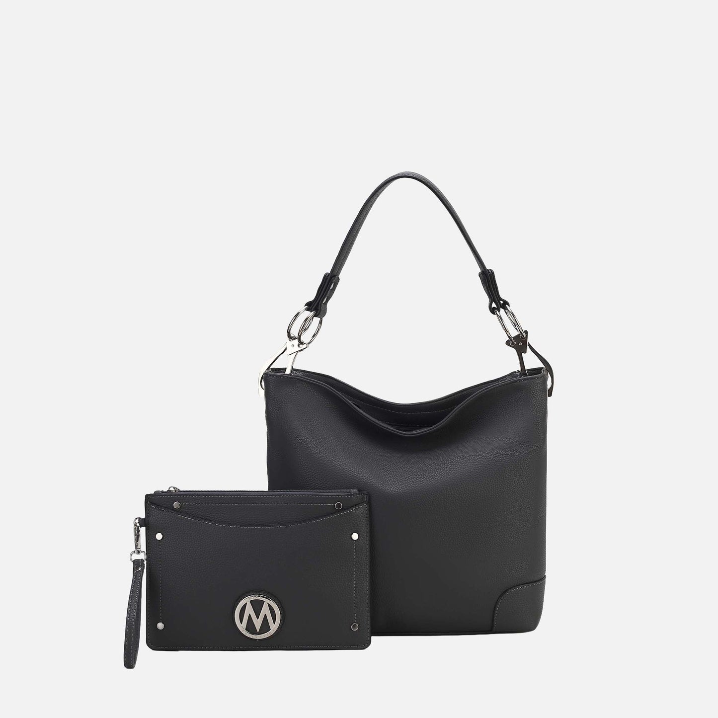 Mkf Collection by Mia K. - Viviana Hobo Bag and Wristlet Set in Royal Blue view 8 - Mkf Collection Bags (one-piece)