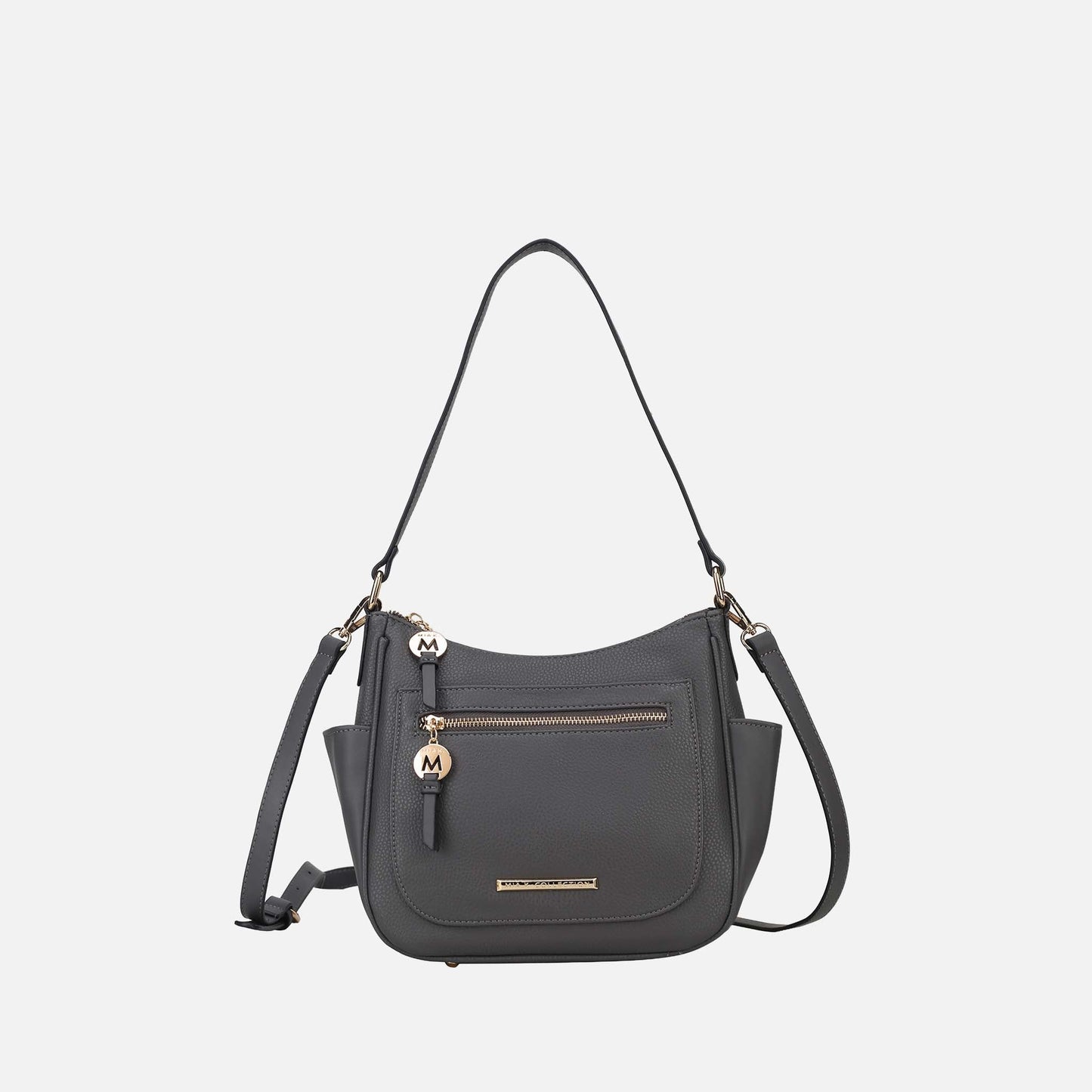 Mkf Collection by Mia K. - Wally Shoulder Bag in Taupe view 7 - Mkf Collection Bags