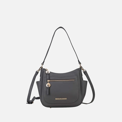 Mkf Collection by Mia K. - Wally Shoulder Bag in Taupe view 7 - Mkf Collection Bags