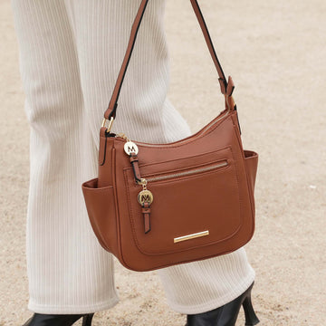 Mkf Collection by Mia K. - Wally Shoulder Bag in Tawny view 2 - Mkf Collection Bags