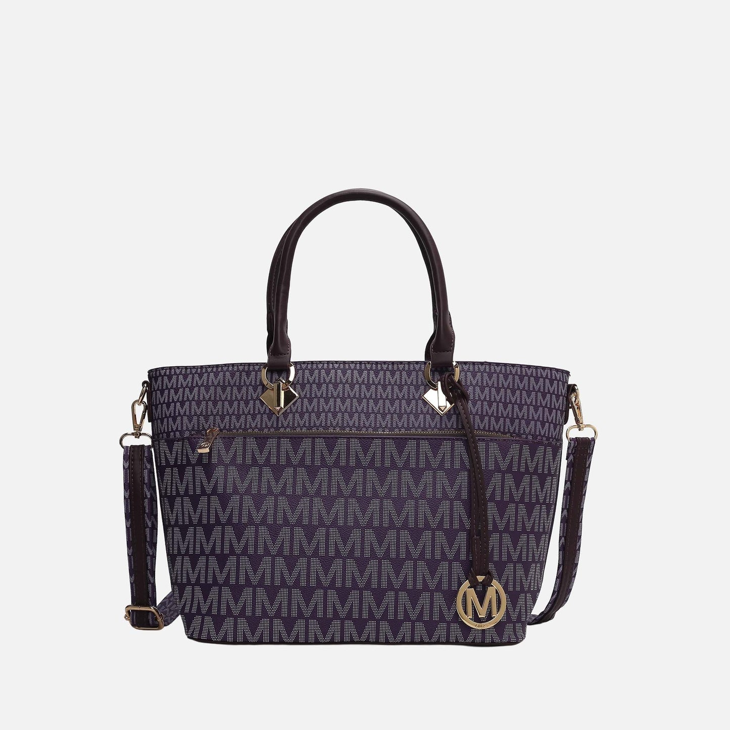 Mkf Collection by Mia K. - Yonah Signature Tote Bag in Purple view 12 - Mkf Collection Bags